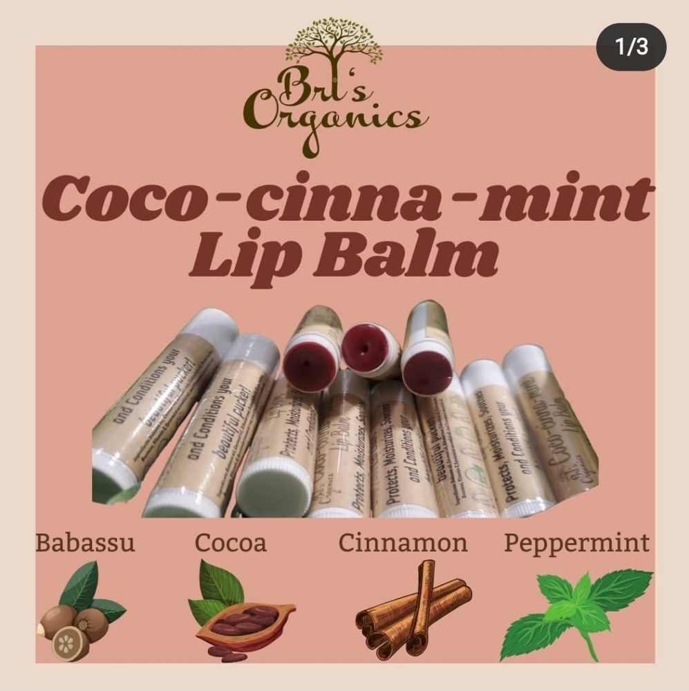 COCO-CINNA-MINT Lip Balm, 3 in pack